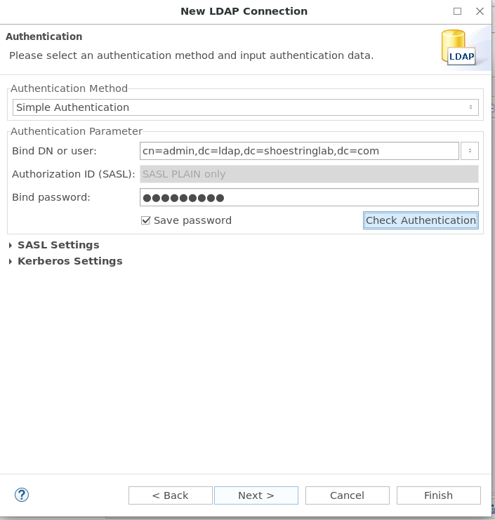 apache directory studio service accounts